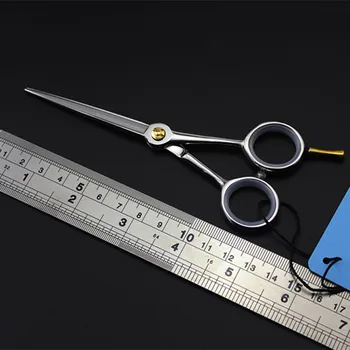 Upscale strokovno Japonska 440c 5 palčni las škarje salon ličila makas škarje za lase rezanje barber frizerske škarje, škarje za