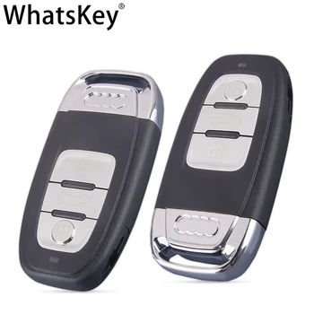 WhatsKey Visoke Kakovosti 3 Gumb Pametni Ključ Lupini Kritje Za Audi Quattro A3 A4 A5 A6 A8 S3 S4 S5 V5 V7 Daljinsko Avto Ključ Primeru