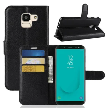 Denarnica Pokrovček za Kartico sim Telefon Primerih za Samsung Galaxy J6 2018 J6Plus 2018 Pu Usnje Primeru J6 Plus 2018 Zaščitni Lupini