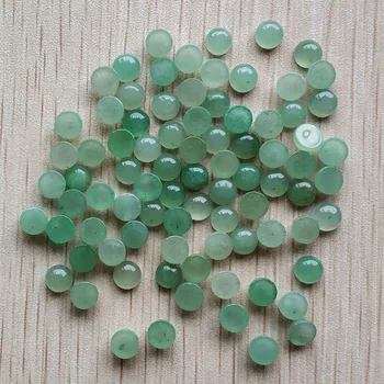 Debelo 50pcs/veliko moda kakovostno naravno zeleno aventurine krog cab chrysoprase 6 mm kroglice za nakit, zaradi česar 6 mm brezplačno
