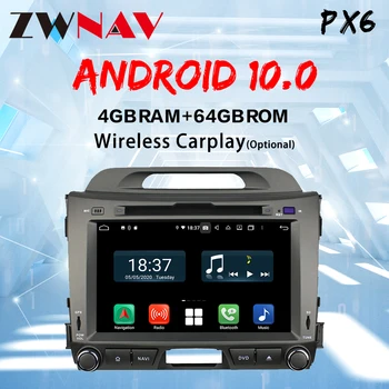ZWNAV Avto Android 10 2 din avto multimedijski predvajalnik, avto dvd za KIA sportage 2010-2016 carplay dsp glavne enote gps navigacija Radio