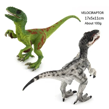 17 cm Dinozaver igrače Velociraptor figuric Dinozaver dekoracija lutka brinquedos Modeli Gume Simulacije Fant, otroci igrače darilo
