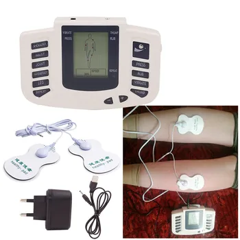 Ruski ali angleški Gumb Električni Stimulator za Celotno Telo, se Sprostite Mišice Terapija Massager,Utrip Deset Akupunktura, Masaža Hujšanje