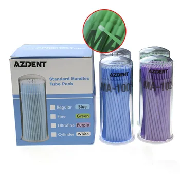 400pc /paket Azdent za Enkratno uporabo Mikro Aplikator Ščetke Zobni Laboratorij za Ustno higieno Material Trepalnic Razširitev Orodja