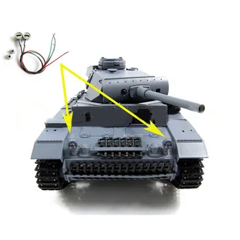 Nadgradnjo Kovinski Žarometi z LED Luč za 1/16 Henglong 3848-1 Nemčiji Panzer III RC Tank Tank Deli, dodatna Oprema