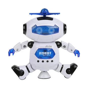 Električni Petje Svetlobe Prostora Ples robot 360 Rotacijski Drsna Sprehod Pretvorbo Glasbe Puzzle Zabavna Igrača Darilo za Rojstni dan Otrok, Fant