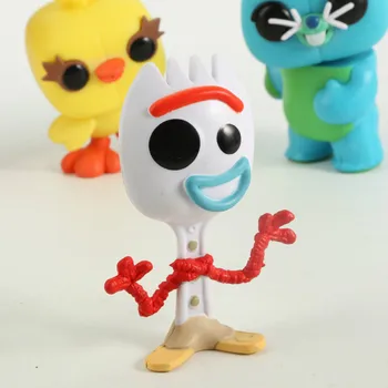 6pcs Funko POP Igrača Zgodba 4 Forky Ducky Zajček Buzz Lightyear Woody Anime figuric Zbirka Model Igrače za Otroke 2F74