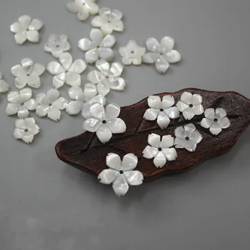 5pcs / vrečko naravnih lupini 6/8/10 / 12mm biserovina češnjev cvet kroglice nakit, izdelava DIY lase posnetek uhani, pribor