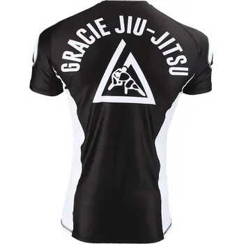 JJ Rashguard Tajska Tiger Črno Bel Bodybuilding Oblačila za MMA BOJ VRHOVI človek ostrejši