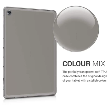 TPU Silikon Primeru Zaščitni Pokrov, Kristalno Primeru za Huawei MediaPad M5 Lite 10 Tablet