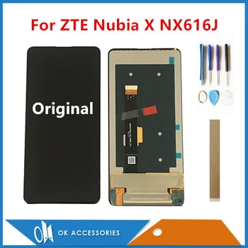 Original 6.26 Palca Za ZTE Nubia X NX616J Zaslon LCD Z, Zaslon na Dotik, Senzor Stekla Računalnike Črne Barve Z Orodji Trak