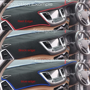 Za Hyundai Kona 2017 2018 2019 2020 Anti-Slip Mat nadzorna plošča Pokrov Pad Dežnik Dashmat Preprogo Avto Zunanjost Preprogo Cape Dodatki