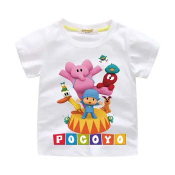 Poletje Otrok Pocoyo T Shirt Obleko 2020 Moda Velik Fant Dekle Risanka Bombaž 3D Print Tee Otroci Priložnostne Boutique Vrhu T-Shirt 10T