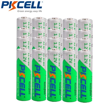 20PCS PKCELL AA 2200MAH 1,2 V NI-MH polnilne baterije nizke self praznjenje baterije aa in 5pcs baterije v škatle za baterije AA/AAA batteria