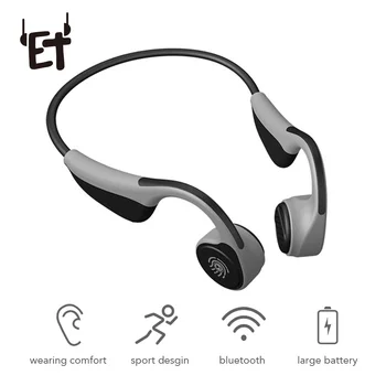 Brezžična Kostne Prevodnosti Slušalke Slušalke Šport Vratu Kavljem Slušalke Nepremočljiva Neckband z Mikrofonom za Prostoročno