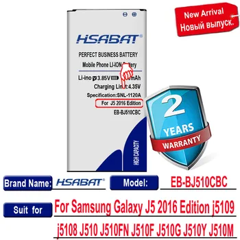 HSABAT 5950mAh EB-BJ510CBC Baterija za Samsung Galaxy J5 2016 Edition J510FN J510F J510G J510Y J510M j5109 j5108 J510