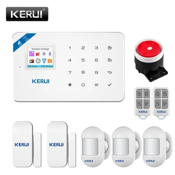 KERUI W18 ruski Delniški Alarmni Sistem WIFI GSM Home Security PIR detekciji Gibanja Mobilno Aplikacijo Remote Control Plošče Alarm