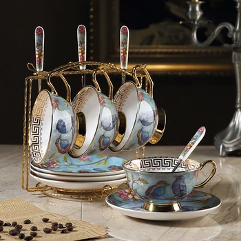 Evropa Visoko-kakovostni razred kosti kitajske skodelico kave nastavite Keramike Phnom Penh kozarec in Krožnik čajnik Britanski Popoldanski Čaj stranka Teaware