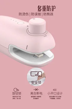 Za Xiaomi Prenosni tesnjenje pralni toplote lovec na fotke prigrizek plastično vrečko pečat Strani pritisnite samodejno Laminiranje stroj polnjenje prek kabla USB