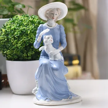 Evropa Lepoto Keramike Kipci Doma Oprema Obrti Dekoracijo Zahodni Lady Dekleta iz Porcelana obrt za Okras Poroko