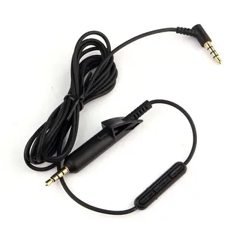 Visoka Kakovost Zamenjava 3.5 mm AUX Avdio Kabel Kabel za Bose QC15, QC2 Slušalke z Nadgrajeno Inline Mikrofon Daljinski upravljalnik