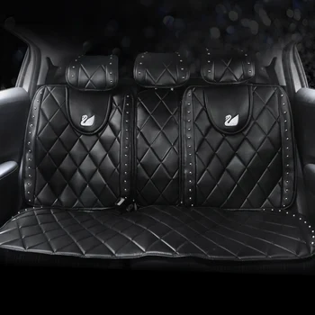 Usnjene Sedežne Prevleke za Avtomobile Celoten Sklop z Diamanti Spredaj Zadaj Črno Pribor za Jeep Toyota RAV4 Mazda SUV Auto Zaščitnik