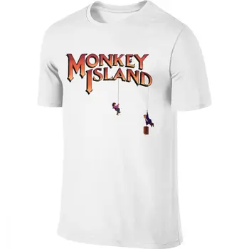 Človek je O-vratu Guybrush LeChuck Monkey Island T Shirt Noro Moških Mehko Top Tee S-6XL