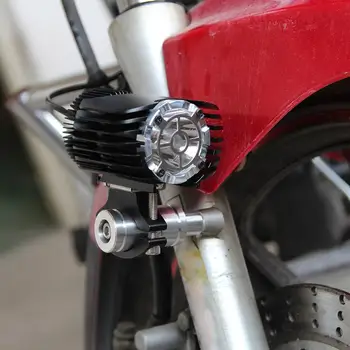 2PC M6 M8 Vijak CNC Motocikel Glavo Svetlobe LED Nosilec za Montažo Post Bar Objemka Za Električna Vozila Sprednji izklopite Luči Kodo