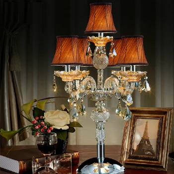 Sodobne namizne svetilke spalnica led tabela svetlobo svečo sodobne nočno omarico lučka za poroko candelabra dnevna soba led namizna svetilka
