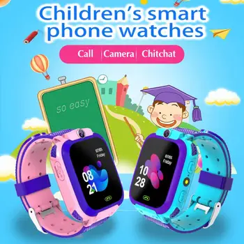 V12 Otroci je Pametno Gledati SOS Telefon Watch pametne ure Za Otroke S Kartice Sim Foto Nepremočljiva IP67 Otroci Darilo Za IOS Android
