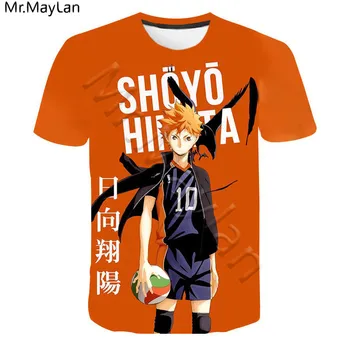 Nov prihod Priljubljenih Anime Haikyuu Volley Ball Klub majica s kratkimi rokavi moški/ženske 3D tiskanje majice Harajuku slog tshirt ulične vrhovi