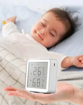 Tuya WIFI Brezžični Senzor Temperature Avtomatizacijo Doma Scene Varnostni Alarm Senzor Temperature Za Alexa Pametni Dom