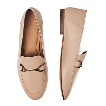 Suho angliji eleganten modni priložnostne pravega usnja ovčje mehko slip-on loafers ženske čevlje, ženska, čevlji ženske ravno čevlji