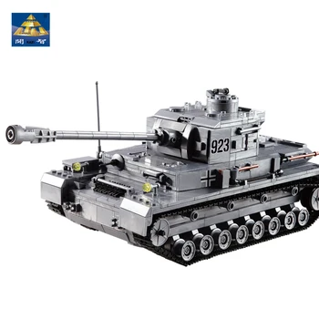 1193Pcs Vojaške Velike Panzer IV Tank Model gradniki Določa Vojske WW2 Brinquedos Opeke Kit Izobraževalne Igrače za Otroke