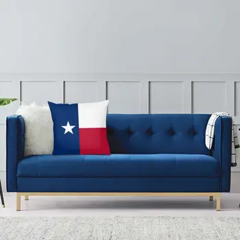 Texas Državna Zastava Vrgel Blazino Pokrov Okrasni Vzglavnik ZDA Ameriški Ameriki Teksaški Dallas Ustvarjalne Prevleke