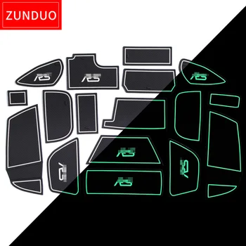 ZUNDUO Vrata reže tipke Za FORD Focus RS Pribor,3D Avto Gume Mat rdeče/bela/črna Notranjost Vrat Pad/Pokala