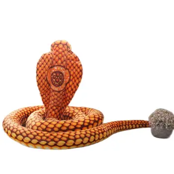 210 cm Simulacije Cobra in Python Kača Plišastih Mehko Polnjene Nebesno Lutke Smešno Darilo za Otroke, Otroci Stranka Igrače