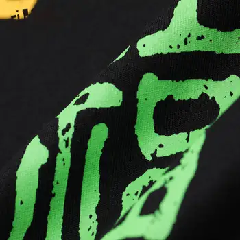 ELFSACK Harajuku Black Neonskih Luči Znak Tiskanja Priložnostne Ženske Majice 2020 Poletje ELF Kratek Rokav korejski Ladeis Oversize Tee