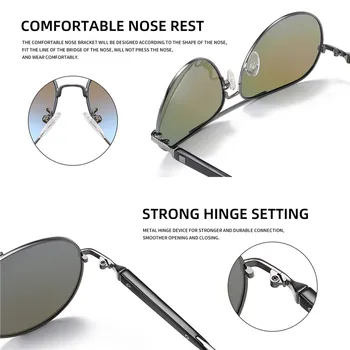 AOFLY blagovno ZNAMKO DESIGN Pilotni sončna Očala Moških Polarizirana Kovinski Okvir, Anti-Glare Zrcalni Objektiv 2020 Moda Ribolov sončna Očala Moški UV400