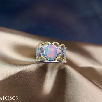 KJJEAXCMY boutique nakita 925 sterling srebro vdelan naravnih Opal opal gemstone ženski prstan podporo identifikacije