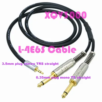 PRO signala 3,5 mm vtič stereo TRS za 2x DIY Kabel 6,35 mm mono TS moški L-2 m 4E6S