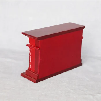 1/12 Lutka Hiša Evropske Lesene Kamin Model Mini Dnevna Soba, Pohištvo Dekor Oprema Igrače za Otroke