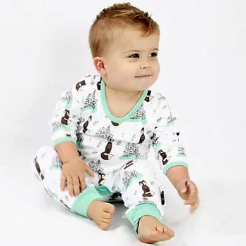 Pudcoco Baby Jumpsuits 0-24M Novorojenega Dojenčka Baby Boy Girl Bombaž Romper Jumpsuit Obleke Obleke