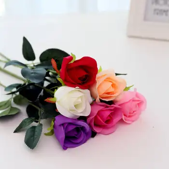10 pc/set 50 cm Penine Rose Cvetje Snop Rdeče Vrtnice Umetno Cvetlični Šopek Poročni Namizni Dekor Doma Dekoracijo