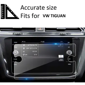 Za Volkswagen Tiguan 2018 2019 za VW Kaljeno Steklo Screen Protector Avtomobilski Navigacijski Zaslon
