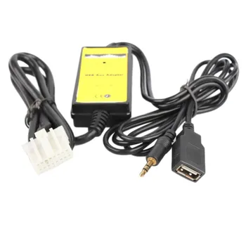 Avto USB Adapter MP3 Audio Vmesnik AUX Podatkovni Kabel Virtualni CD Menjalec za Mazda Vhod Audio Line