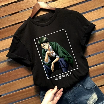 Napad na Titan Anime Manga T Shirt Risanka Lepo Svoboden T-shirt Tee Moški