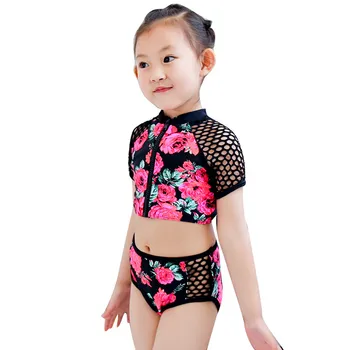 2020 Newborn Baby Bikini Določa Dekle Split Swimsuit za Malčke Kopalne Obleke Poletje Dekleta 3 Kos Kopalke, kratke Hlače Plaži T-shirt