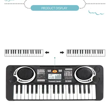 37 Tipko Baby Klavir Otrok Tipkovnico Električni Klavir Glasbila Igrače 37-ključ elektronski klavir igrača