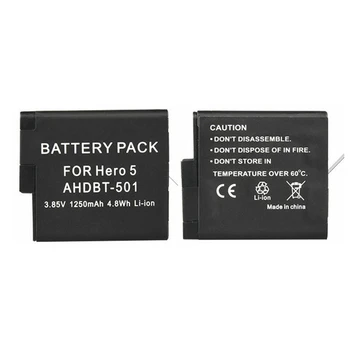 2pcs Polno Dekodiranje Junak 8 7 Črna Junak 6 5 Baterija+LCD Dvojni Polnilec Za GoPro Hero 5 6 7 Črna Go Pro 8 Polnjenje Dodatki
